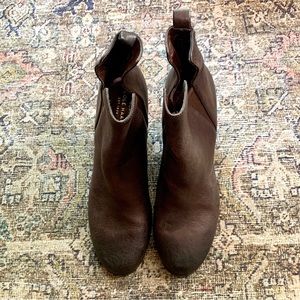 Brown Leather Cole Haan Ankle Boots Size 8.5